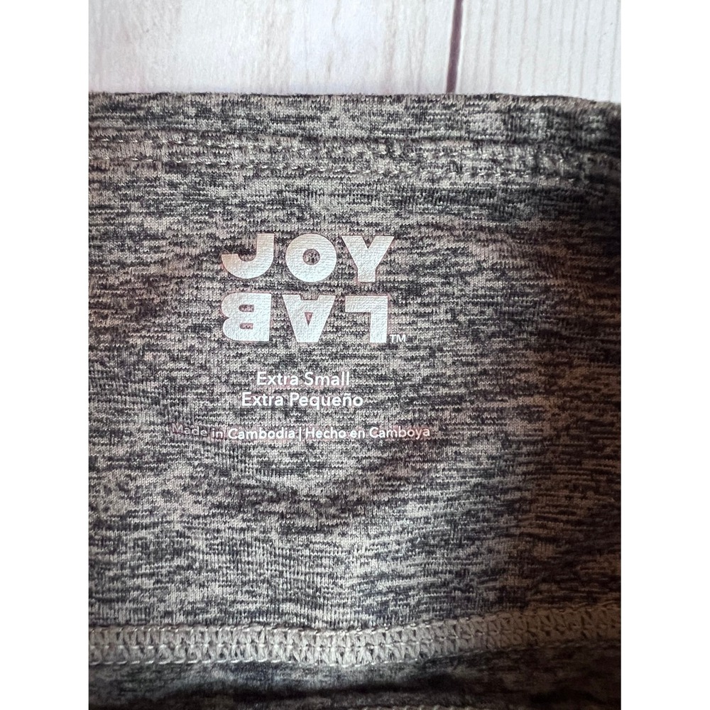 JoyLab Womens High Waisted Space Dye Leggings Gray Side Pockets XS - Picture 2 of 6